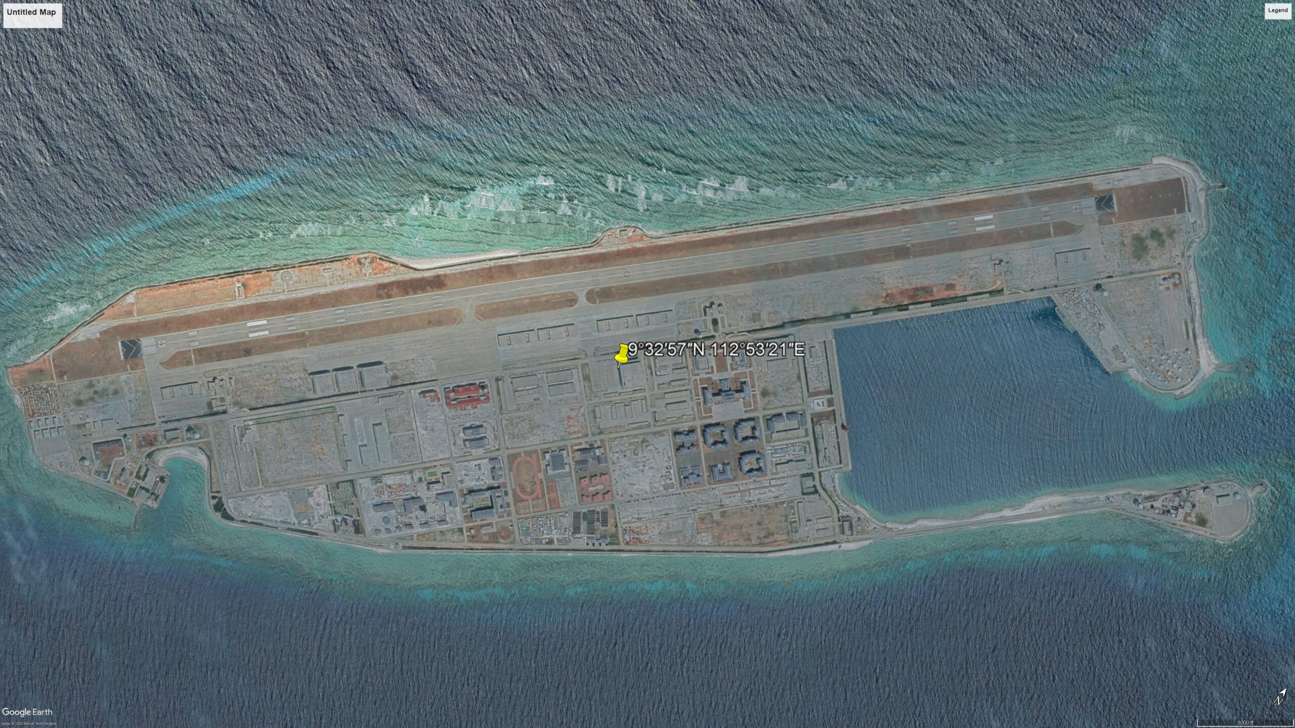 Fiery Cross Reef, 2019, cea mai recentă imagine cu baza militară chineză, din satelit
