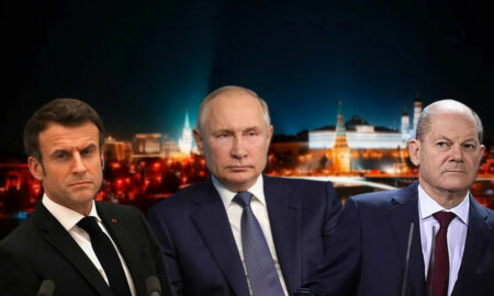 Putin Macron Sholz