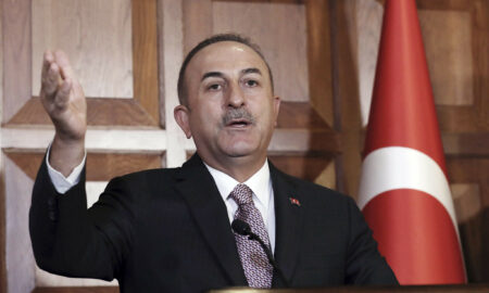 Mevlut Cavusoglu, ministrul de externe turc, sursă foto Times of Israel AP