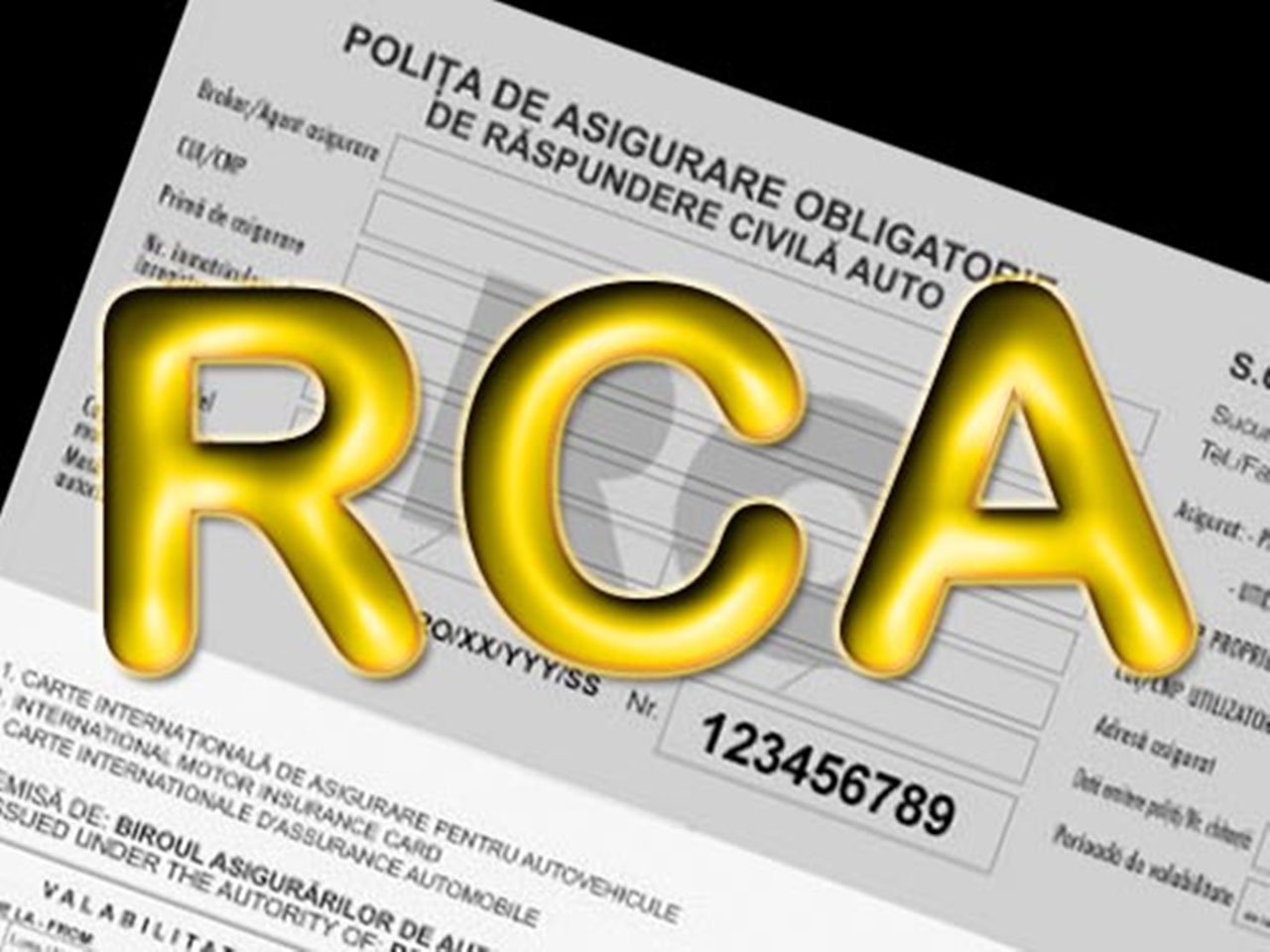 poliță RCA - sursa foto - infrapress.ro