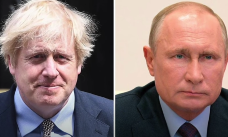 Boris Johnson și Vladimir Putin - sursa foto - biziday.ro