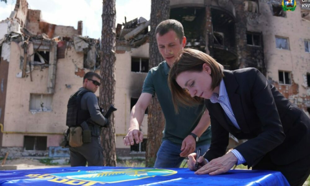 Maia Sandu la Kiev: „Este o tragedie greu de pus în cuvinte”