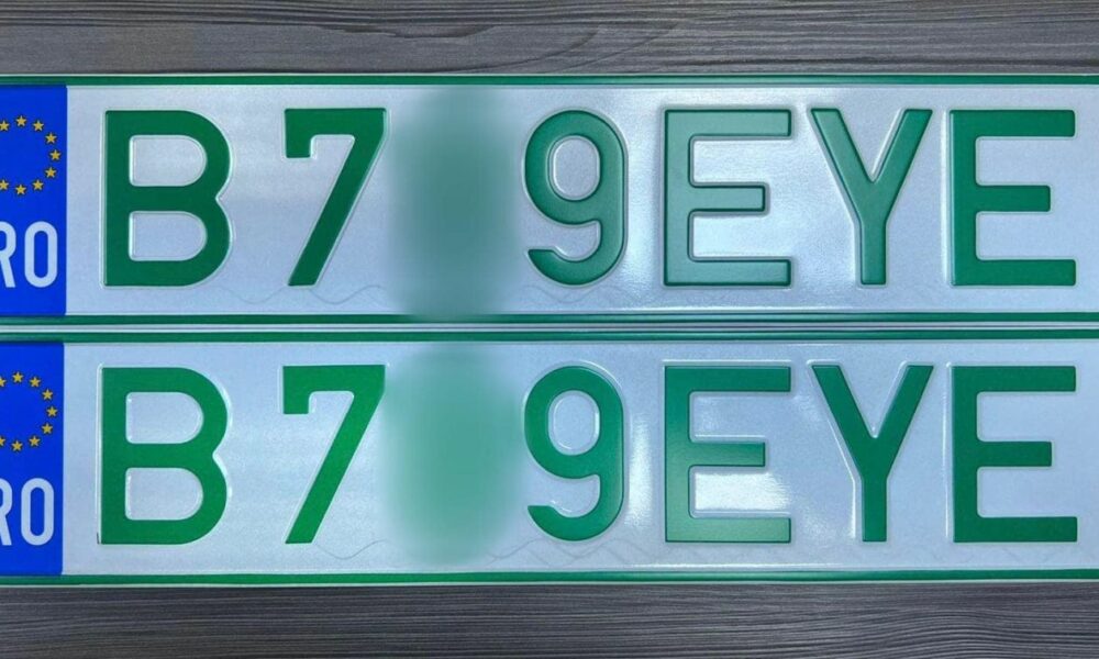 S-a emis primul număr de înmatriculare verde din România! Sărbătoare într-un moment critic pentru industria mașinilor electrice