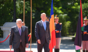 Klaus Iohannis și președintele Palestinei, Sursă foto: news.ro