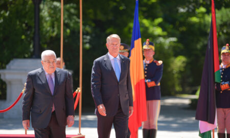 Klaus Iohannis și președintele Palestinei, Sursă foto: news.ro