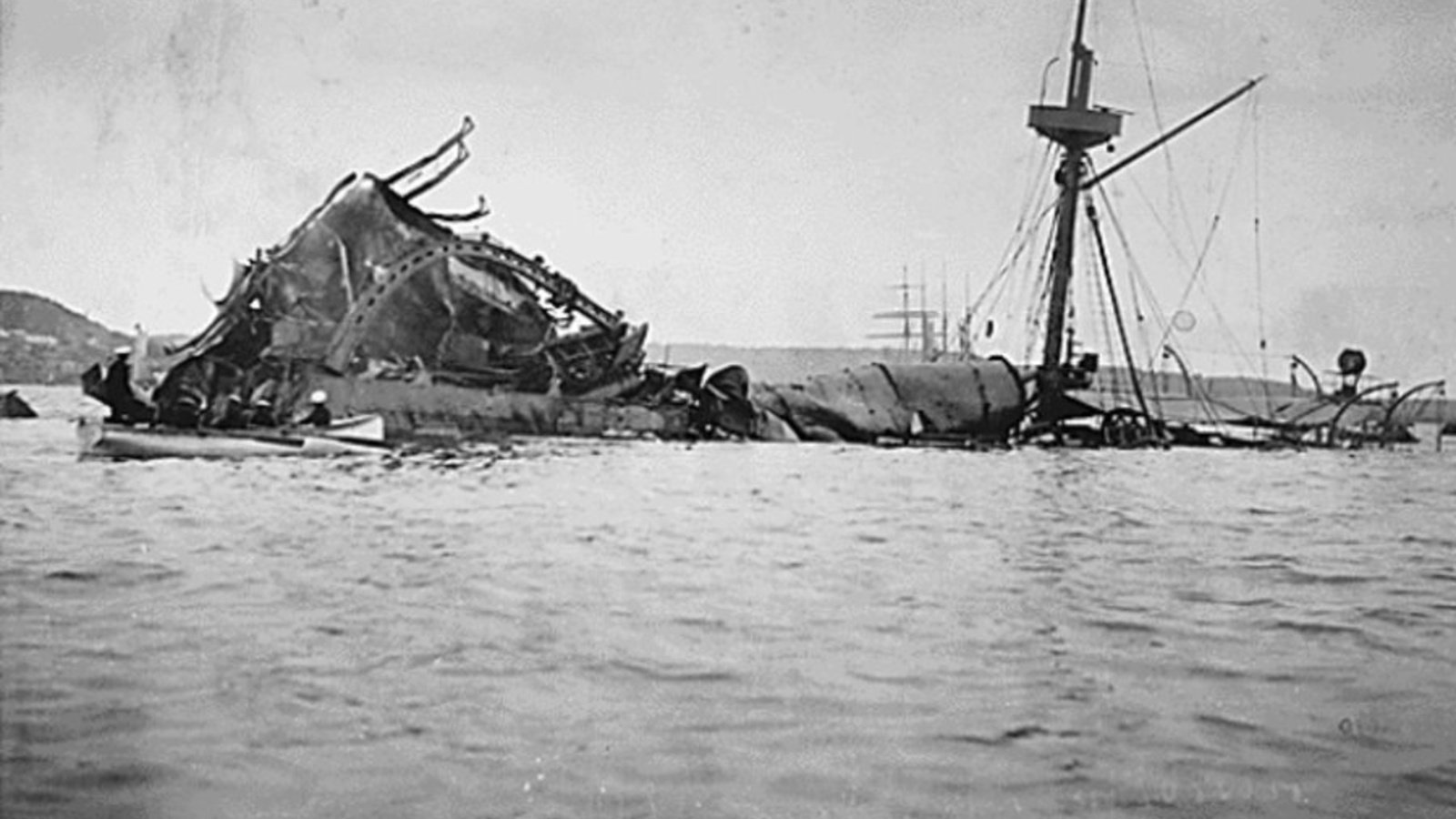 Nava USS Maine scufundată, sursă foto Council on Foreign Relations