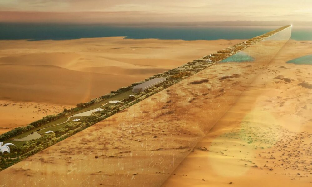 Arabia Saudită dorește să facă un oraș în formă de linie! Prințul moștenitor spune că lungimea finală va fi de 170 de km