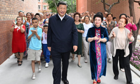 Xi Jinping în vizită în Provincia Autonomă Uigură Xinjiang, sursă foto Global Times