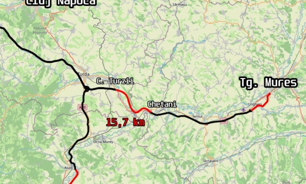 Autostrada A3 Chețani-Câmpia Turzii ajunge la final, dar mai scumpă. Contract de 420,3 milioane de lei pentru cei 15,70 kilometri rămași
