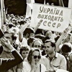 Imagini de la protestele din Ucraina, anul 1991, sursă foto Kyiv Post