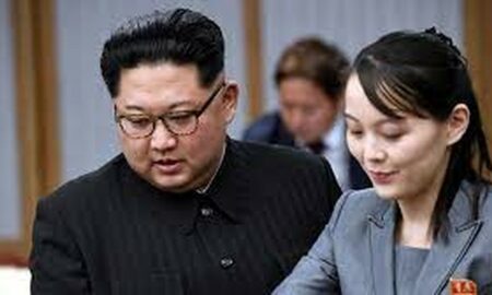 Kim Jong Un și sora sa sursă foto Reuters.com