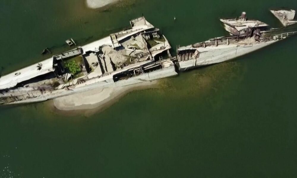 Nivelul scăzut al Dunării dezvăluie nave scufundate din cel de-al Doilea Război Mondial. În ce zone au fost descoperite
