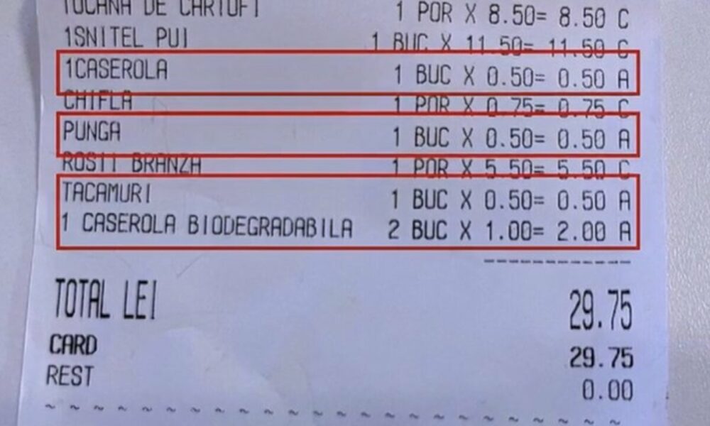 E din ce în ce mai scump să mănânci în România! Acum și prețurile la ambalaje au crescut