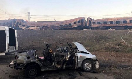 (FOTO) Atentat terorist la viața comandantului Artem Bardin. Mașina acestuia a explodat în regiunea Zaporojie
