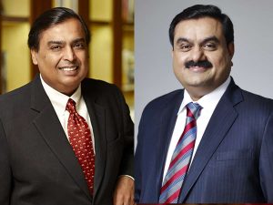 Mukesh Ambani și Gautam Adani, cel mai bogați indieni, sursă foto Siasat Daily