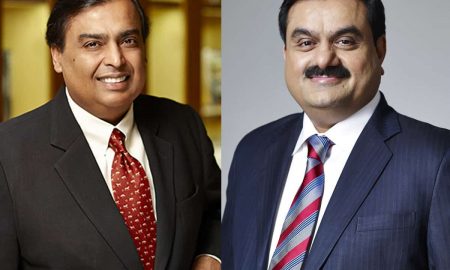 Mukesh Ambani și Gautam Adani, cel mai bogați indieni, sursă foto Siasat Daily