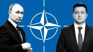 Vladimir Putin și Volodimir Zelenski