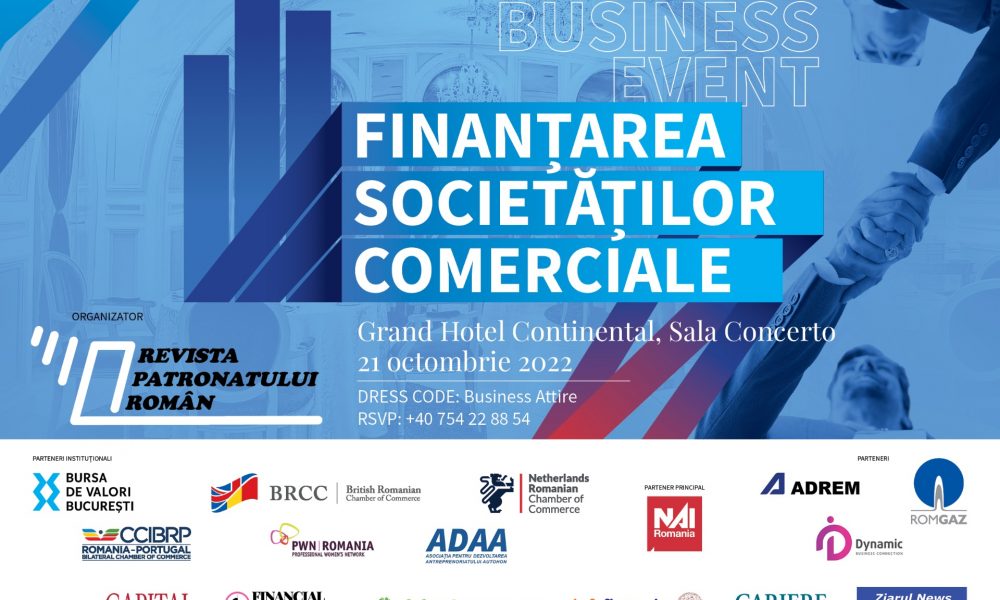 Premieră pentru mediul de afaceri! Prima ediție a Conferinței ”Finanțarea Societăților Comerciale”