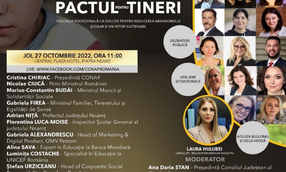 „Pactul pentru Tineri”, o inițiativă de stat împotriva abandonului școlar. A doua dezbatere a proiectului va avea loc mâine
