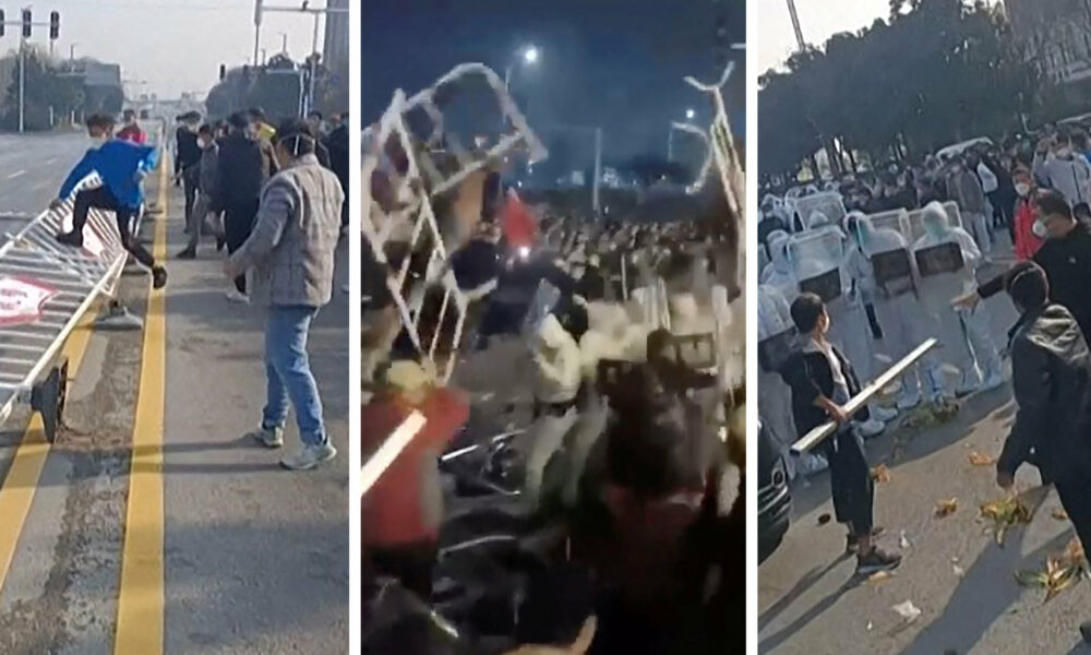 Protestele violente din China continuă! Tensiunile cresc pe fondul politicii de restricții împotriva Covid-19