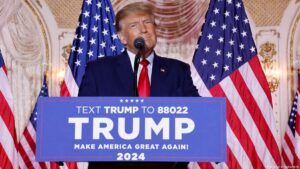 Donald Trump și-a anunțat oficial candidatura pentru prezidențialele din 2024, sursă foto DW