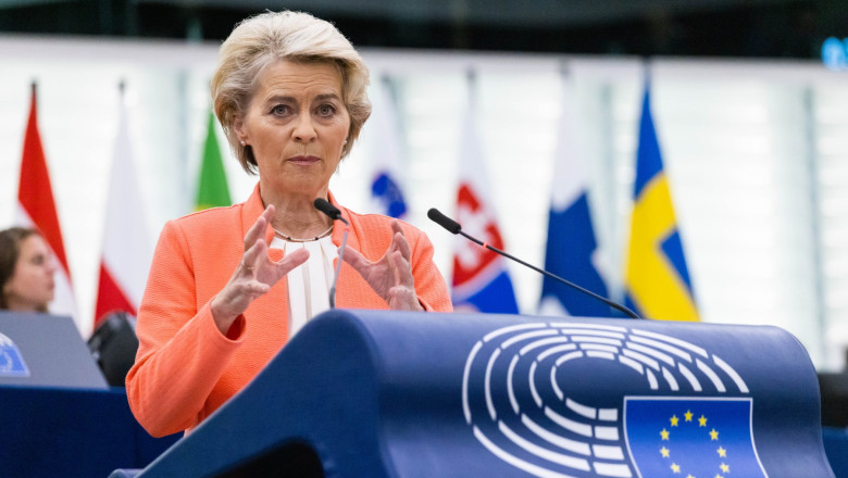 digi24.ro Ursula von der Leyen ține un discurs în PE