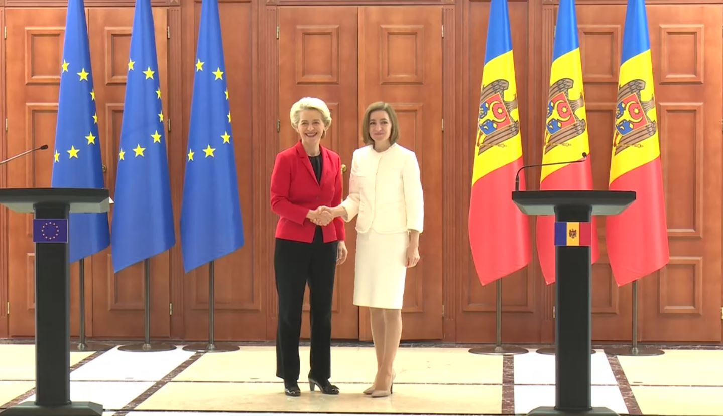 BREAKING NEWS! Ursula von der Leyen îi acordă Maiei Sandu „întrega susținere a UE” și un nou pachet de ajutoare pentru stabilitate energetică