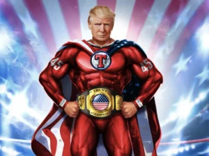 Donald Trump, fostul președinte al Statelor Unite ale Americii îmbrăcat ca Superman, Sursa foto CNET