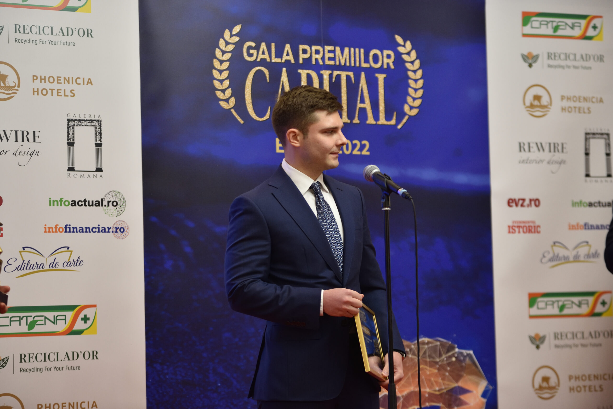 Vlad Alexandru, vicepreședinte al grupului Fildas Catena, la premiile Capital 30 de ani (sursă foto: Cristian Velea)