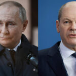 Olaf Scholz și Vladimir Putin