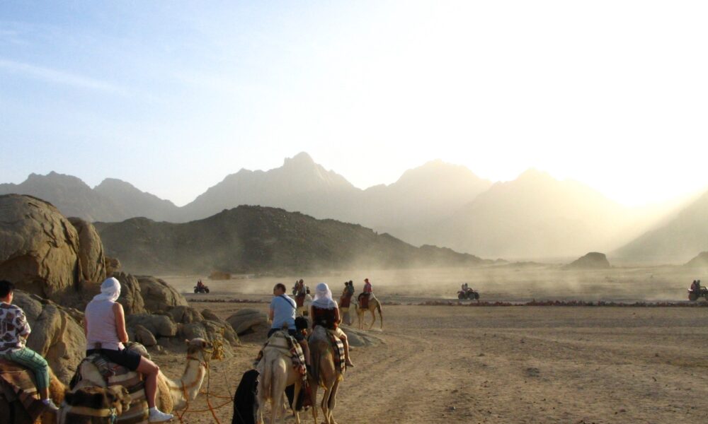 A nins pentru prima dată într-un desert din Arabia Saudită. Aici, temperaturile ajung și la 55 de grade Celsius
