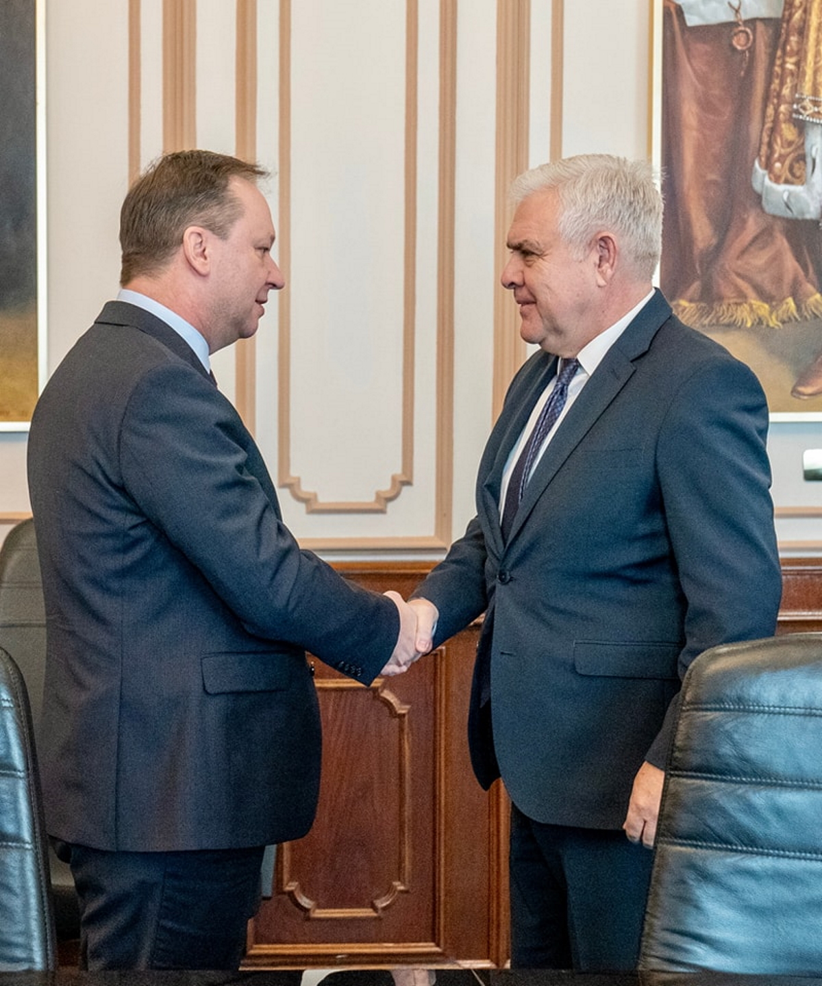 Ministrul Angel Tîlvăr și ambasadorul Ucrainei în România
