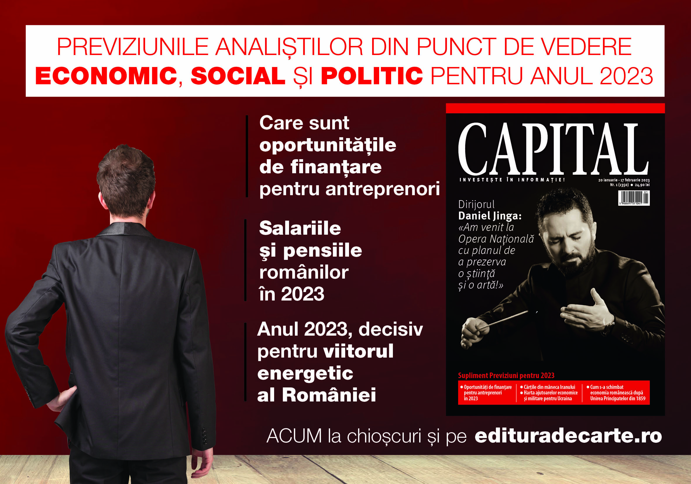 Află previziunile analiștilor din punct de vedere economic, social și politic pentru anul 2023 din revista Capital