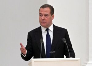 Dmitri Medvedev,Vicepreședinte al Consiliului de Securitate al Federației Ruse, Sursa foto The Japan Times