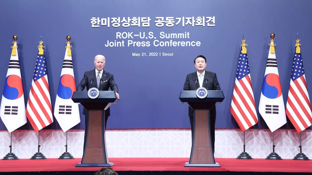 Președintele SUA, Joe Biden și președintele Coreei de Sud, Yoon, Sursa foto B1TV