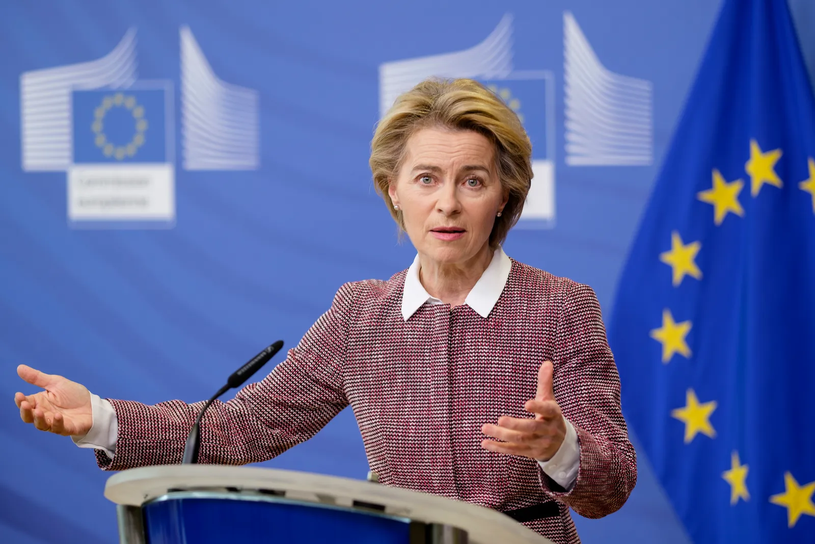 Ursula von der Leyen, președintele Comisiei Europene, Sursa foto British Vogue