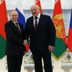 Vladimir Putin și Alexander Lukașenko,