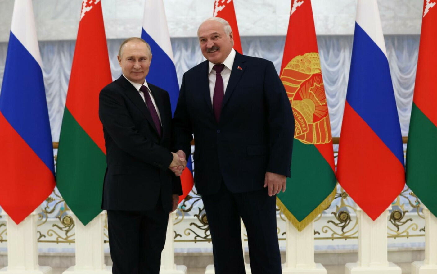 Vladimir Putin și Alexander Lukașenko, Sura foto Stirile ProTV