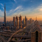 Panorama din Dubai Downtown Sursa foto dreamstime.com