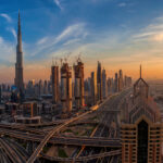 Panorama din Dubai Downtown Sursa foto dreamstime.com