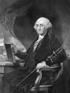 George Washington (1731-1799) pe o gravură din 1859. Primul președinte al Statelor Unite ale Americii în perioada 1789-1797 (sursă foto: dreamstime)
