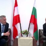 Cancelarul Austriei, Karl Nehammer, și președintele Bulgariei, Rumen Radev