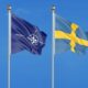 Steagul Suediei și cel al NATO