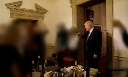 Fostul premier al Marii Britanii, Boris Johnson - Partygate