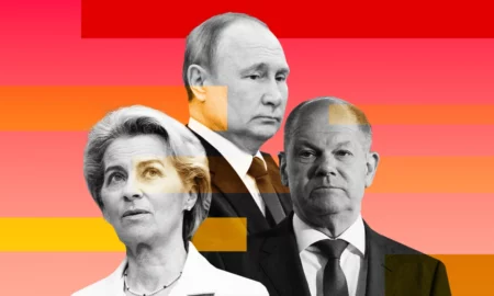 von del Leyen, Olaf, Putin (sursă foto: nbc.com)