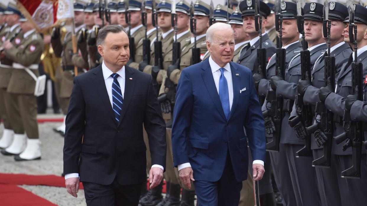 Președintele Poloniei, Andrzej Duda, și președintele SUA, Joe Biden