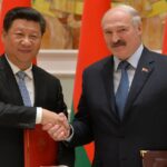 Președintele Chinei, Xi Jinping, și președintele Belarusului, Aleksandr Lukașenko