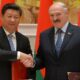 Președintele Chinei, Xi Jinping, și președintele Belarusului, Aleksandr Lukașenko