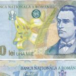 Bancnotă de 1.000 de lei cu Mihai Eminescu