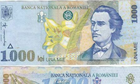 Bancnotă de 1.000 de lei cu Mihai Eminescu